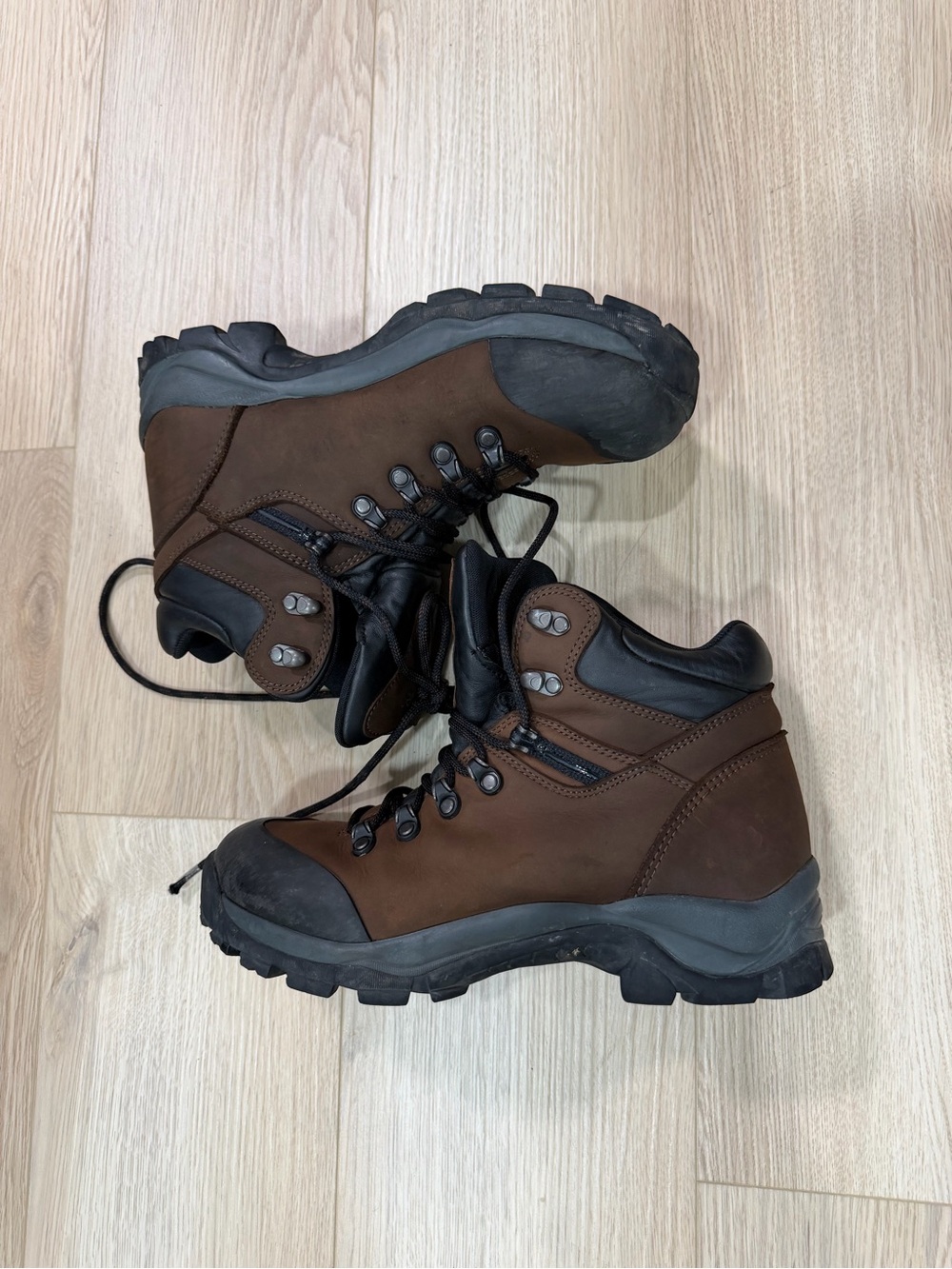 MEC Women’s Brown Leather Hiking Boots - Rugged Outdoor Footwear